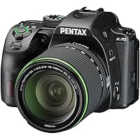 PENTAX デジタル一眼レフカメラ K-70 DA18-135mmWRレンズキット ブラック 防塵 防滴 -10℃耐寒 高感度 アウトドア 防滴レンズセット BLACK 16258