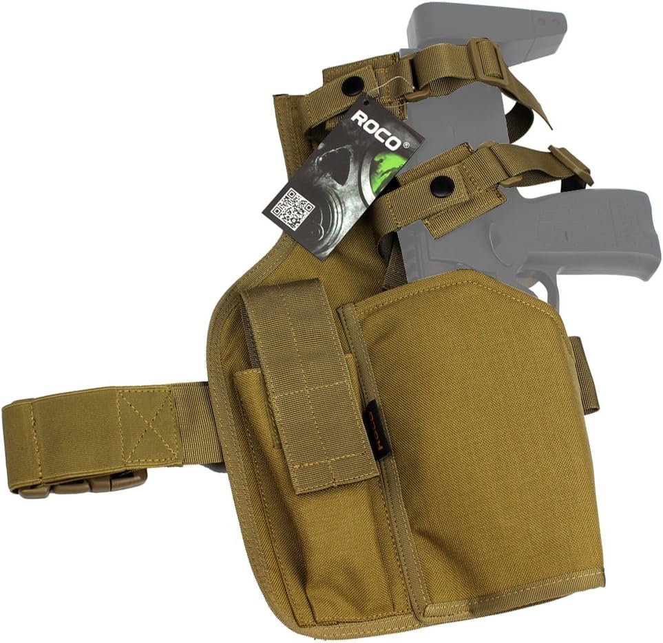 MP7 Military Leg Drop Holster with Spare Magazine Pouch Combat Leg Drop Bag