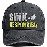 Pickleball Hats for Men Women, Pickle Ball Accessories, Adjustable Embroidered Baseball Cap Gifts for Pickleballs Lovers