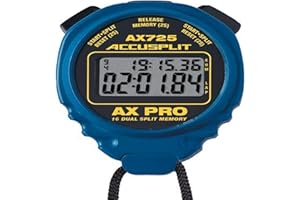 ACCUSPLIT AX725 PRO MEMORY (16) Dual Line Stopwatch (Blue)