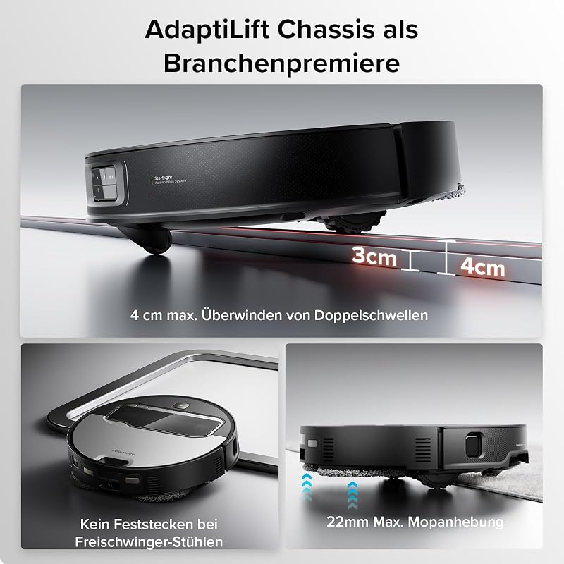 Saros Z70 Saugroboter mit Wischfunktion, OmniGrip Arm, KI-gestützt