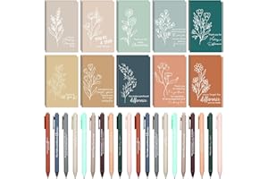 40 Pcs Employee Appreciation Gifts Bulk Motivational Notebook Inspirational Ballpoint Pen Mini Journal with Ballpoint Pen Bac