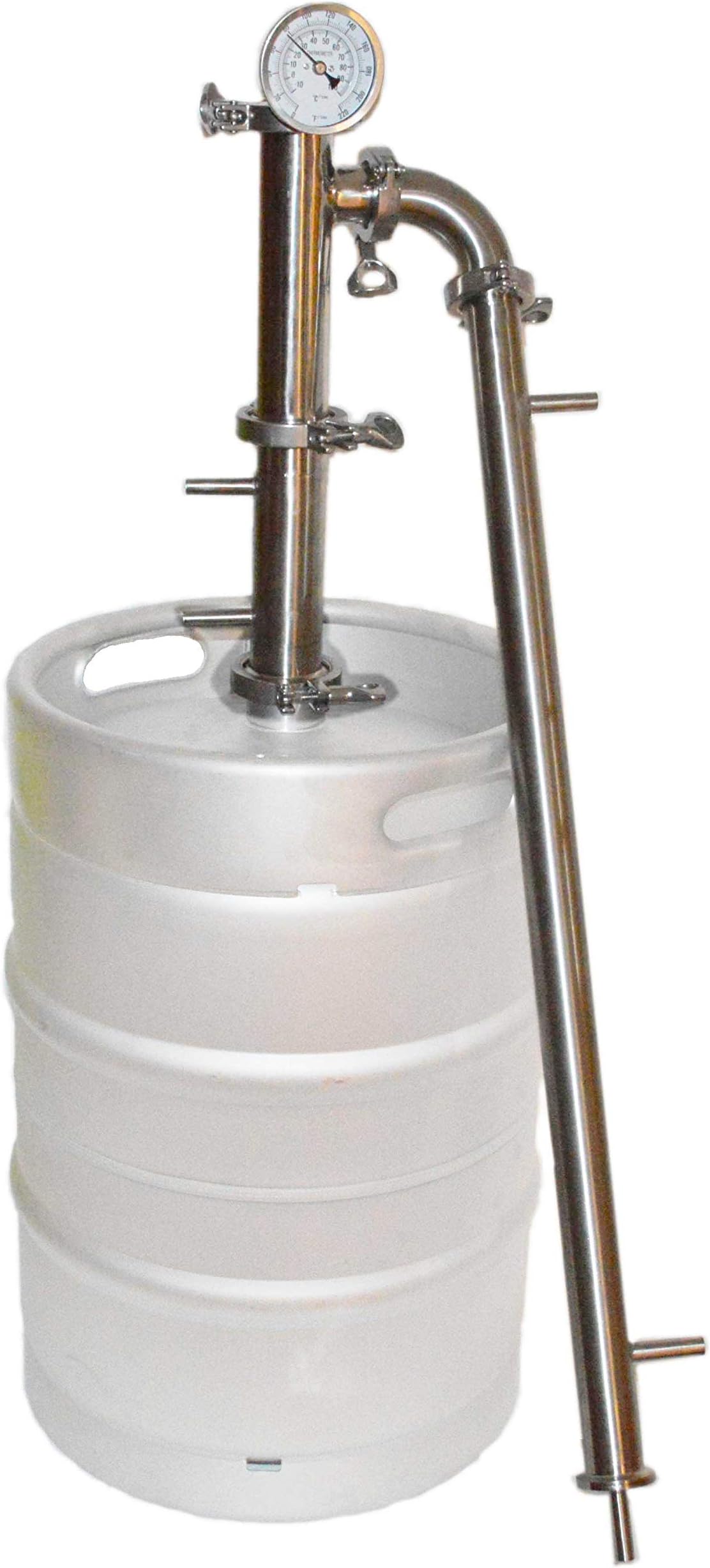 Reflux Kit for Sanke Keg Boiler (Keg not Included). Distill ANYTHING!