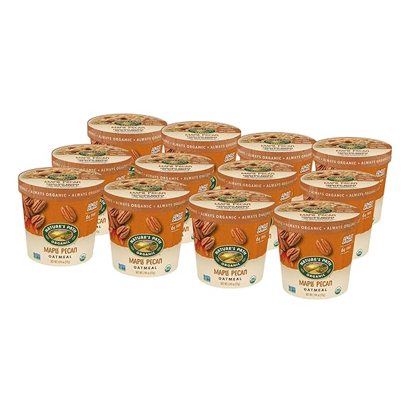 NATURE’S PATH ORGANIC MAPLE PECAN OATMEAL, 2 OZ (PACK OF 12), NON-GMO