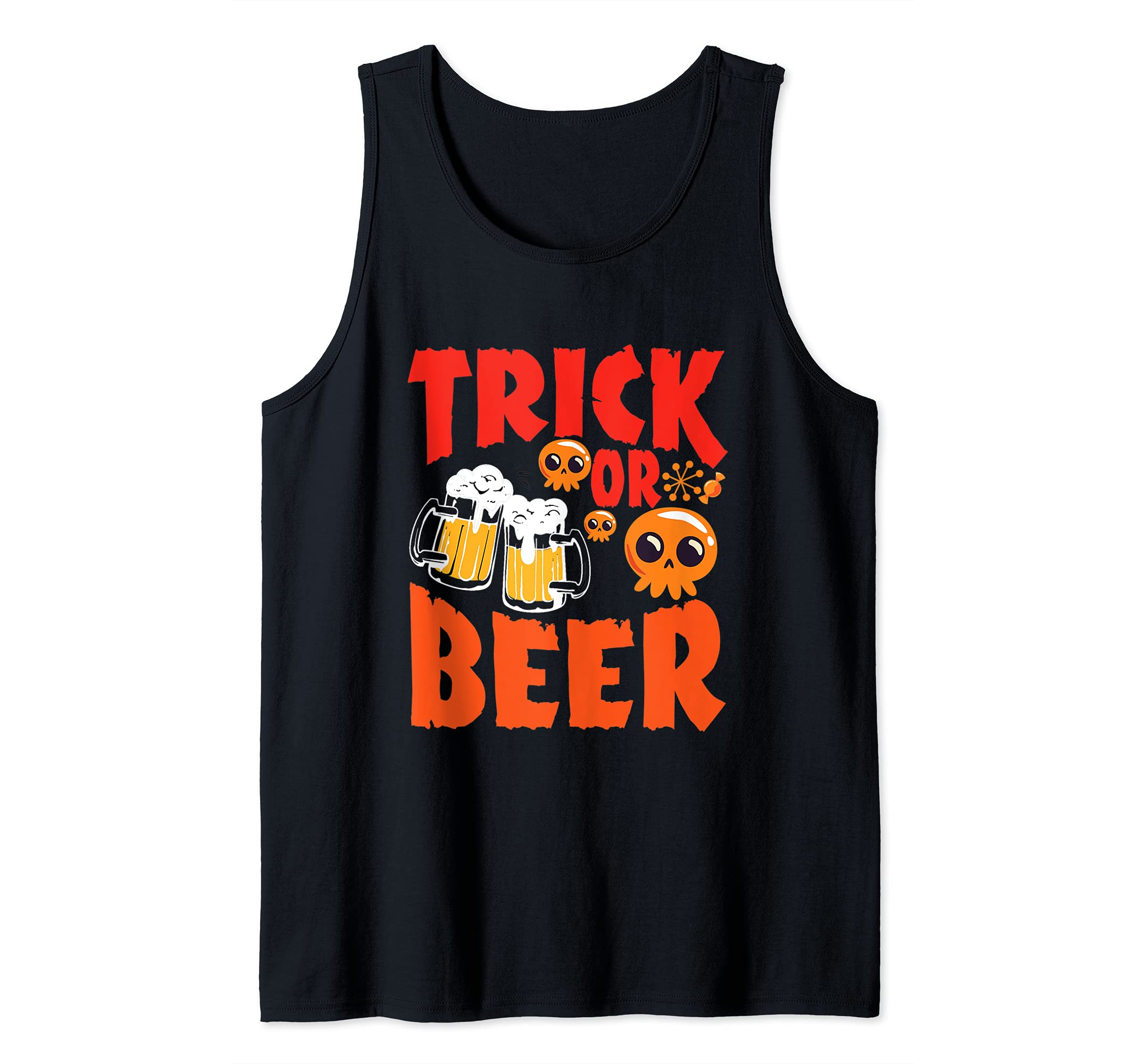 Trick Or Beer Funny Tank Top
