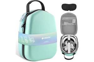 FOREGOER Hard Carrying Case Compatible with Meta Quest 3S/Quest 3/Oculus Quest 2 Official Original/Elite Strap VR Gaming Headset, Portable Travel Vision Pro Case for Touch Controllers Accessories