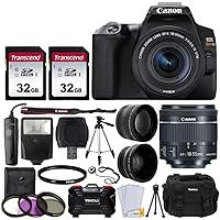 Canon EOS Rebel SL3 Digital SLR Camera (Black) + EF-S 18-55mm f/4-5.6 IS STM Lens + 58mm 2X Professional Telephoto…