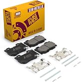 Metrix Premium Chassis Parts Rear Brake Pad Set D1347 Fits Infiniti FX50 | Low Dust &amp; Quiet Semi-Metallic G37, M37, M56, Q50, Q60, Q70, Q70L, QX70, Nissan 370Z, Made in Europe