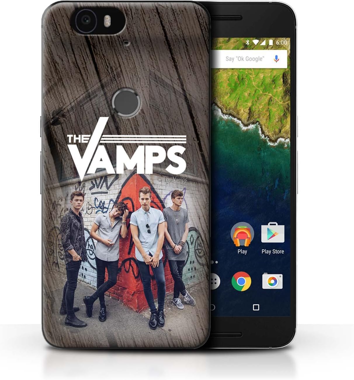 The Vamps Official Phone Case/Cover for Huawei Nexus 6P / Wood Effect Design Photoshoot Collection