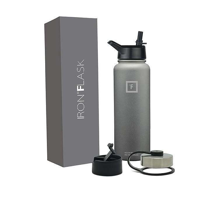 Iron Flask Sports Water Bottle 18oz, 22oz, 32oz, 40oz, or 64oz, 3