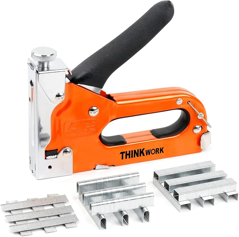 THINKWORK Heavy Duty 3-in-1 Staple Gun with 900 Staples