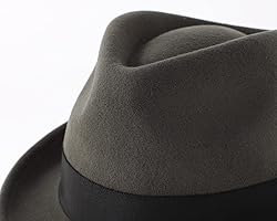 Home Prefer Men's Wool Felt Winter Hat Short Brim
