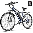 Heybike Electric Bike for Adults with 750W Peak Brushless Motor, 22mph Max Speed Electric Mountain Bike,480WH Removable Battery Ebike,27.5'' Tires, 7-Speed and Front Suspension
