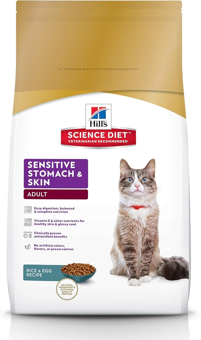 science diet egg and rice cat