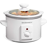 Maxi-Matic MST-250XW Slow Cooker, 1.5 Quart, White
