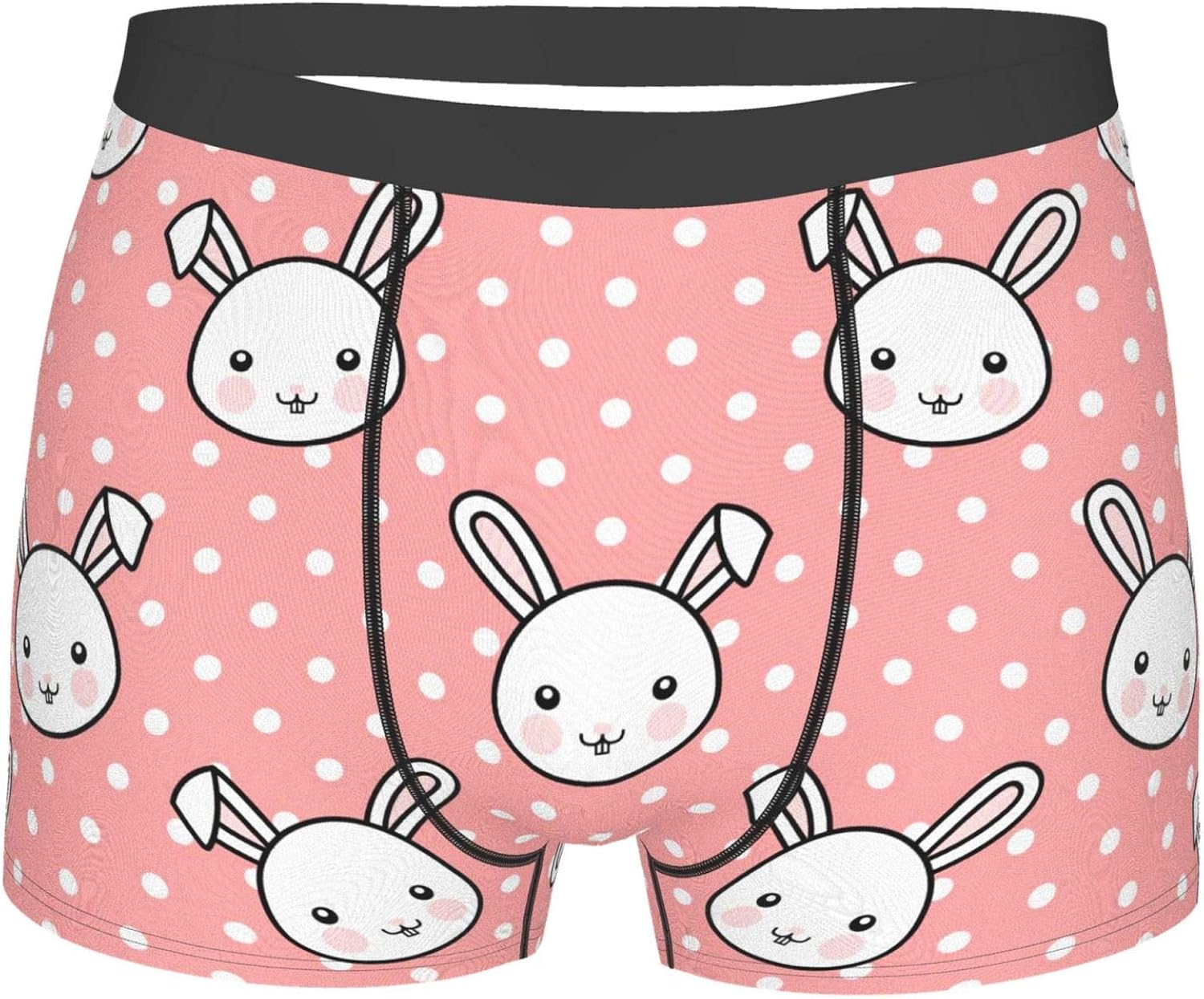 Cute Bunny Rabbit Mens Underwear Briefs Classic Breathable Underpants