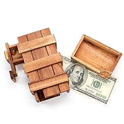 BSIRI Secret Puzzle Box- Brain Teaser Wooden Box