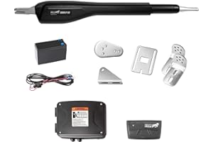 Mighty Mule Gate Opener, Solar and Smart Ready, Heavy Duty Automatic Gate Opener, Gates up to 18ft or 850lb, Single Gate Opener, MM571W