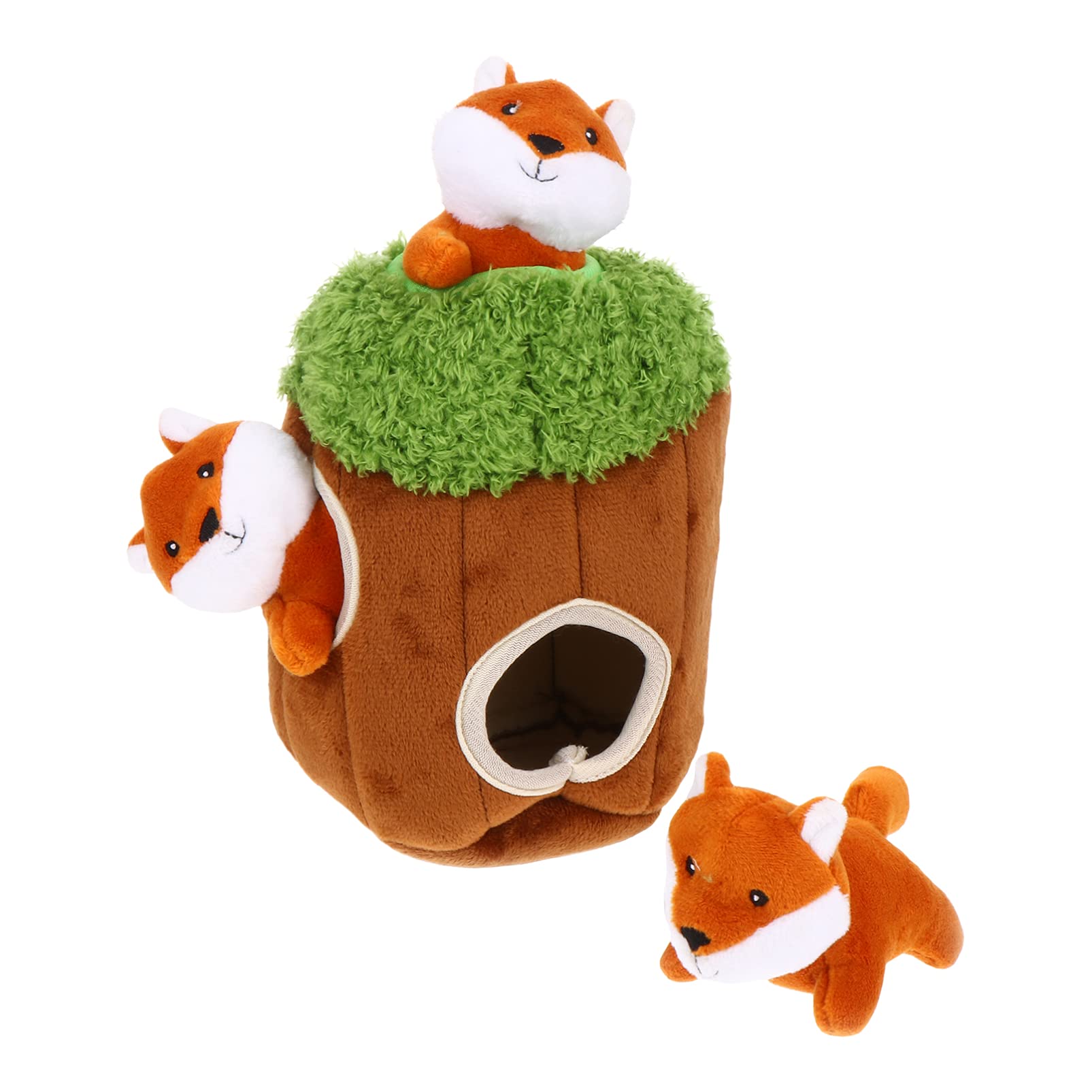 iplusmile Plush Dog Toys,Interactive Dog Squeaky Toys, Durable Chew Toys for Teeth Cleaning Long Stuffed Animals Training Toys for Puppy Small Medium s (4pcs)