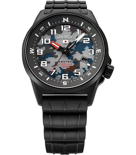 Amazon.com: Kentex S715M-04 JSDF Standard Solar Wristwatch, Japan