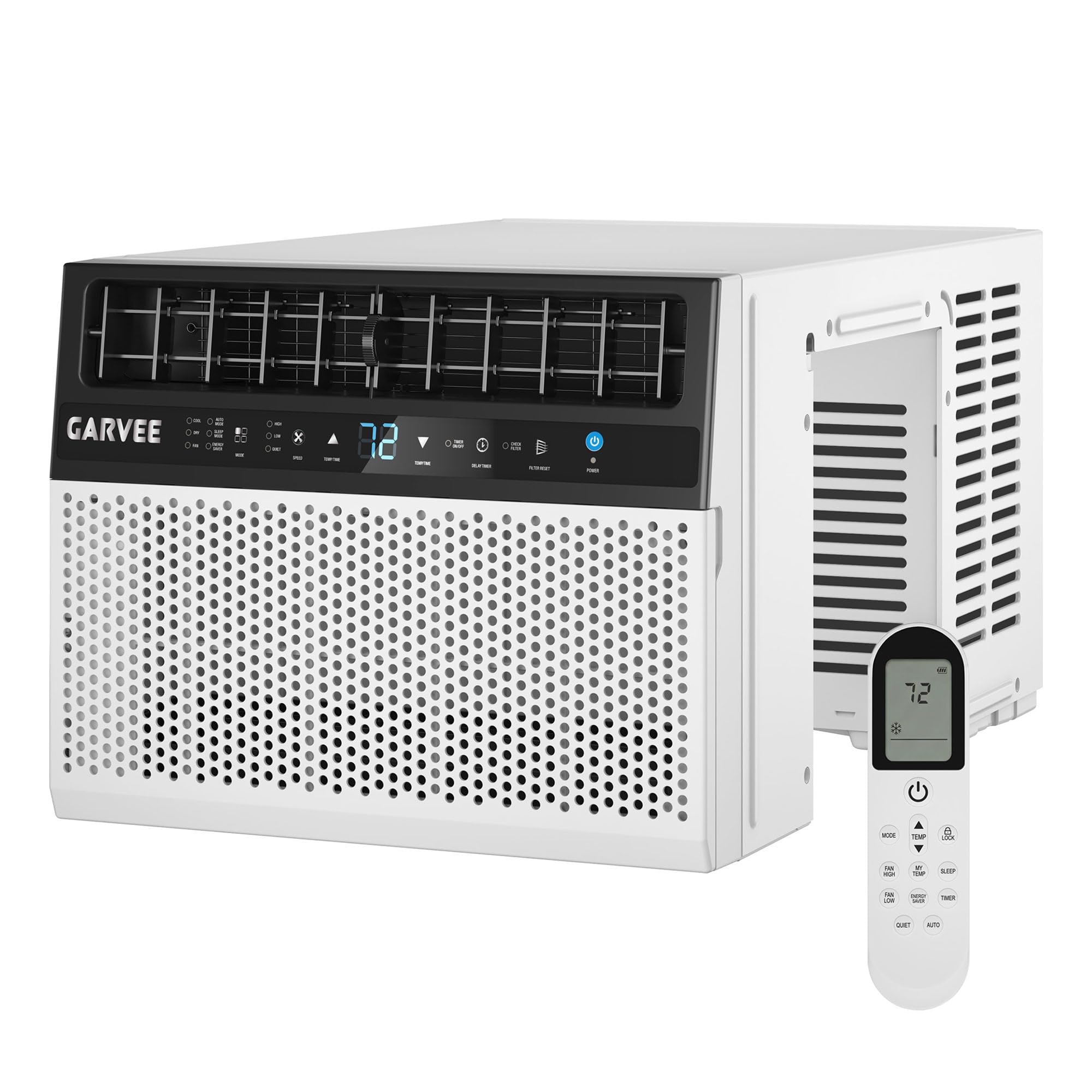 Photo 1 of **NOT WORKING PROPERLY**Garvee 6000 BTU U-Shaped Window Air Conditioner, Cools Up to 269 Sq.Ft., Ultra Quiet Operation, Energy Efficient, Includes Remote Control, White