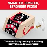 Bullfix Universal Plasterboard Fixings Heavy Duty 24 Pack Drywall Anchors view 2