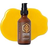 Terra Health Essentials Liposomal Curcumin Liquid Supplement, 2 fl oz | Turmeric curcumin &amp; black pepper, fulvic acid, advanced liposomal delivery, vegan &amp; gluten-free, easy 10-pump serving