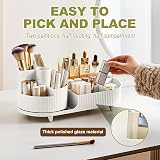 BULLA 360 Rotating Makeup Organiser 2 in 1 Skincare Storage White view 6
