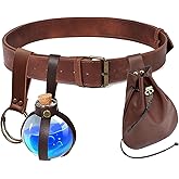 KOTORA Renaissance Costume Accessories Belt Pouch Coin Purse Potion Bottle Strap Holder Belt Set Medieval Festival Halloween