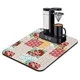 Coffee Bar Mat Accessories for Countertop Absorbent
