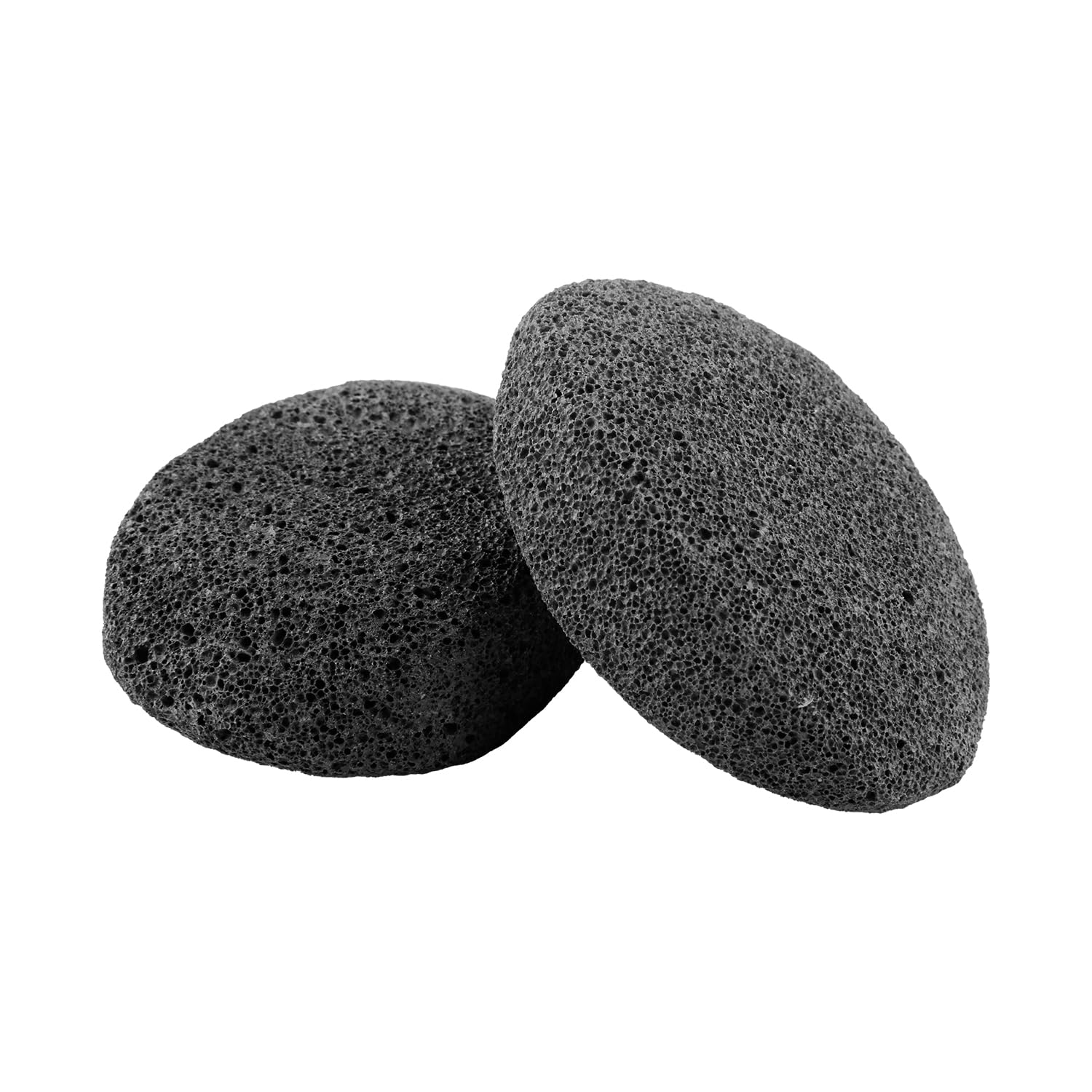 Tabanzhe 2PCS Grooming Stone for Pet-Cat Dog Hair Removal Oval Stone Hair Stripping Tool Hard-Wearing Natural Pet Groomer Grooming Tool(Black)