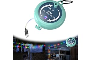 Haigoo Camper String Lights Camp Lights, 24ft Waterproof RV Awning Lights for Indoor Outdoor, USB Rope Light Battery Operated for Christmas Party Camping Holiday Gifts Decoration