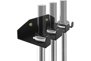 YZZHAJ Olympic Barbell Hanger, Heavy Duty Storage Rack, Vertical Mount, Garage Gym Wall Bar Rack, Space Saving Commercial or 