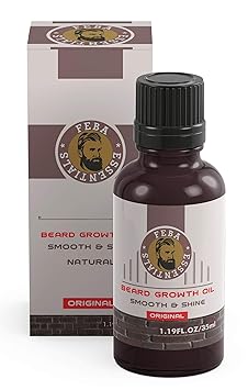 Feba Beard & Mustache Growth Oil Blend of Natural Oils For Faster Growing Beard, Smooth & Shine Original - 35 ml
