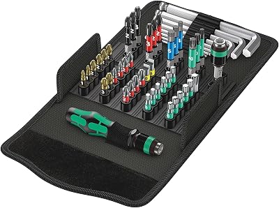 Wera Kraftform Kompakt 100 Screw Driving Service Kit 52 Piece Rapidaptor