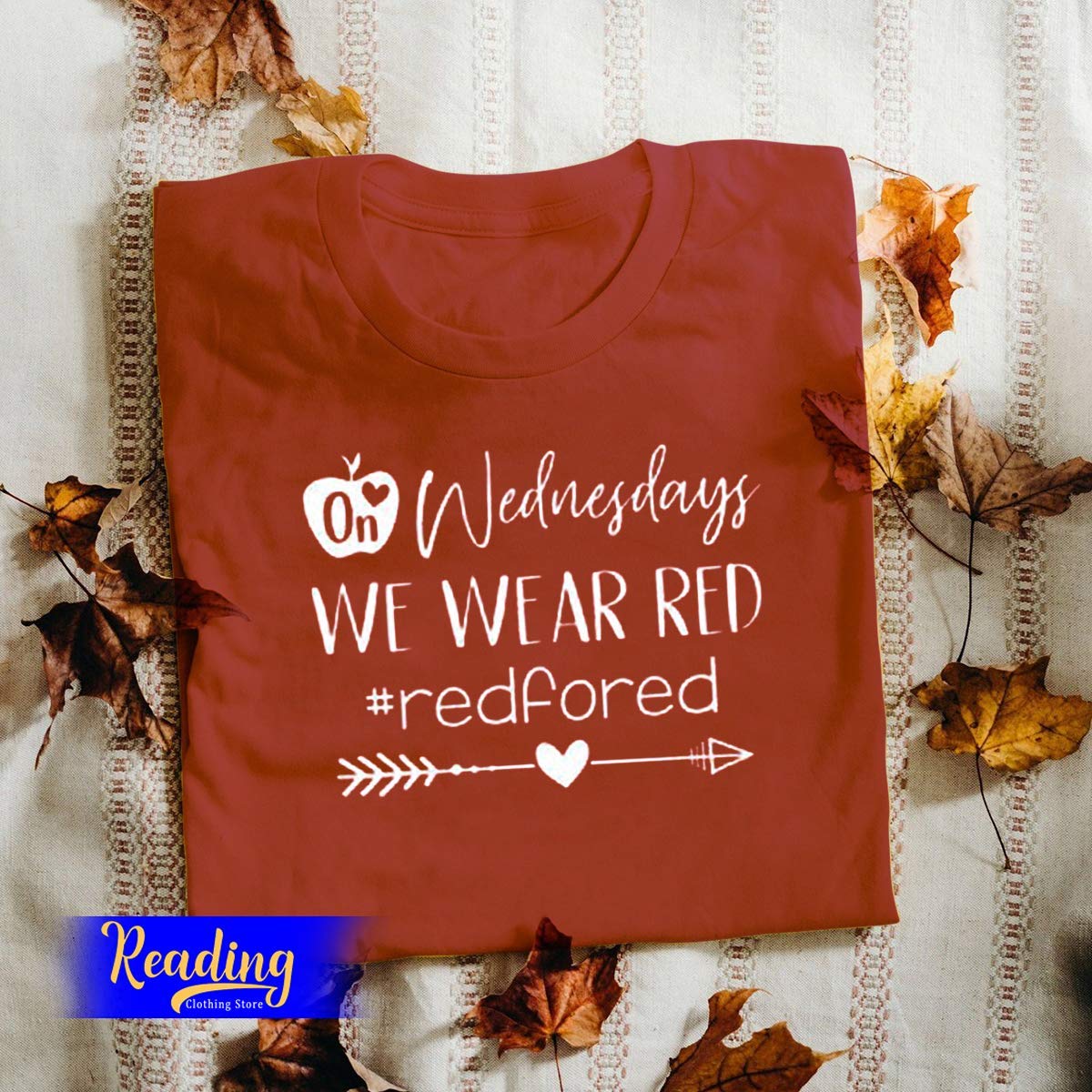 On Wednesdays We Wear Red Redfored Funny Tea T-shirt, , , Tank Top