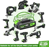GALAX PRO 20V Cordless Impact Driver 0-2800RPM 6 Bits Battery Charger view 3