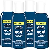 PetSafe SSSCAT Refill Can, 4 Pack | For PetSafe SSSCAT Automatic Spray Pet Deterrent - Compatible with all models of SSSCAT Automatic Spray Deterrent