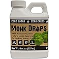 Monk Drops - 100% Monkfruit Liquid Sweetener, Zero Glycemic, Zero Calories, Zero Sugar, No Added Water, Concentrated Monk Fruit (350 Servings) (Original, 8 Fl Oz Jug)