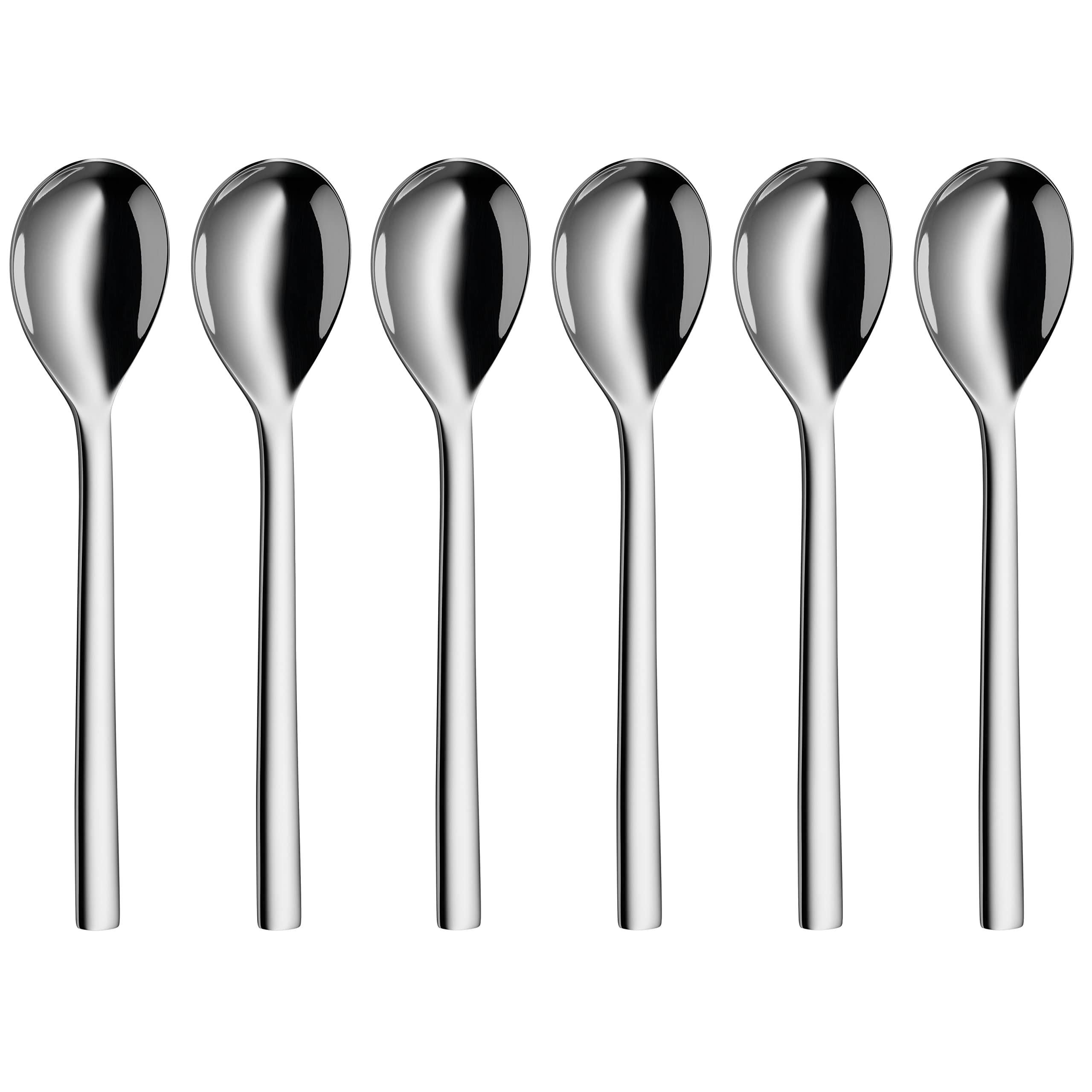 WMF "Nuova Coffee Beaker Spoon Set, Stainless Steel, Silver, 6-Piece