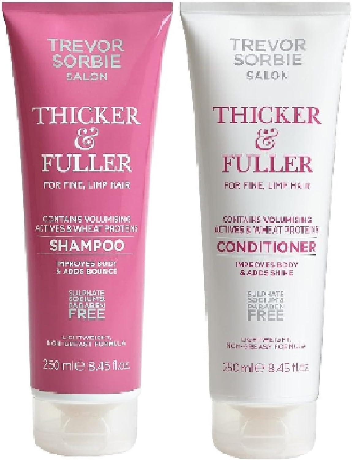 (2 PACK) Trevor Sorbie Thicker & Fuller SHAMPOO x 250ml & Trevor Sorbie
