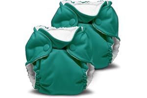 Kanga Care Lil Joey Newborn All in One AIO Cloth Diaper (2pk) Peacock 4-12lbs