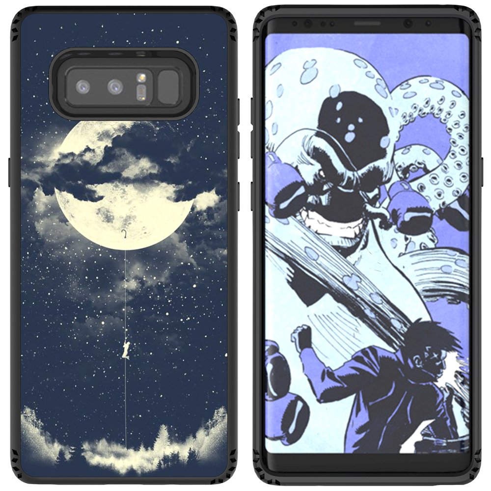 Galaxy Note 8 Case, MagicSky Shockproof Slim Corner Protection with Resilient Shock Absorption Rubber Protective Case Cover for Samsung Galaxy Note8 (2017) 6.3 Inch - Night Sky