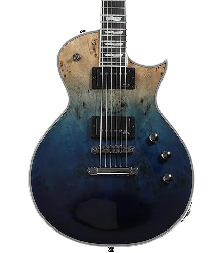 E-II(イーツー) EC BM / Blue Natural Burst Platinum ESP E-II M-II Electric Guitar Mercury Blue Burst | Guitar