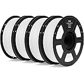 ELEGOO PLA 3D Printer Filament 1.75mm White 4KG, Vibrant Color | Neatly Wound for Smoother Feeding, Dimensional Accuracy +/- 
