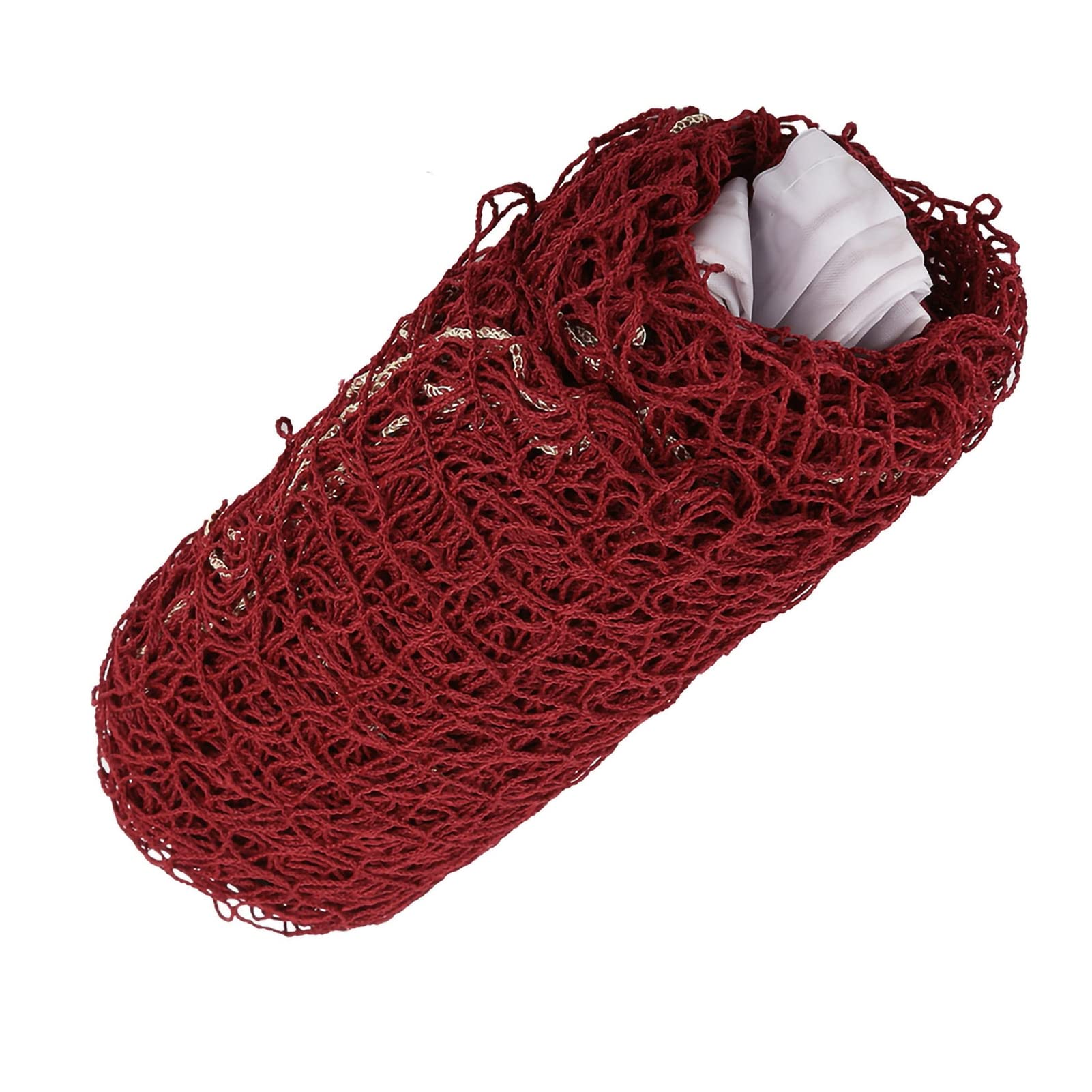 Cocoarm Badminton Net Portable Volleyball Net, Folding Badminton Tennis Volleyball Net Only, Badminton Mesh Net for Entertainment Training Outdoor Sports Backyard Gym Park 6.5 * 0.5 m (Maroon)