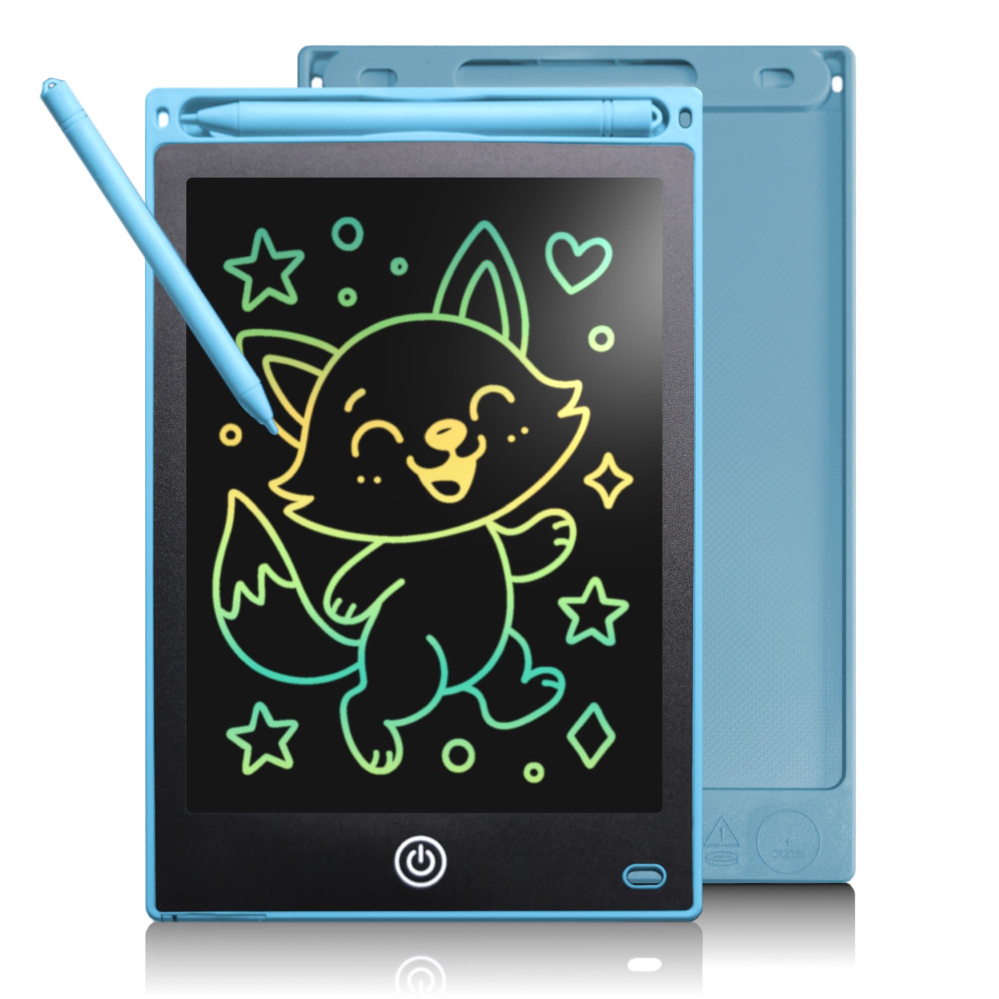 LCD Writing Tablet with Colorful Screen, Drawing Pad for Toddler and Children, Toys Learning Educational Gifts for Birthday Christmas for 2 3 4 5 6 7 Year Old Boys Girls (Blue, 8.5 inch)