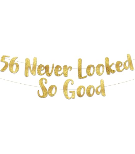 „Holy Shit You're 56“ Geburtstags-Banner – Lustige Deko Zum 56. Geburtstag