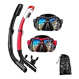 DIPUKI Snorkeling Gear for Adults Snorkel mask Set