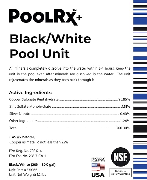POOLRX+ POOL UNIT 20K-30K GALLONS